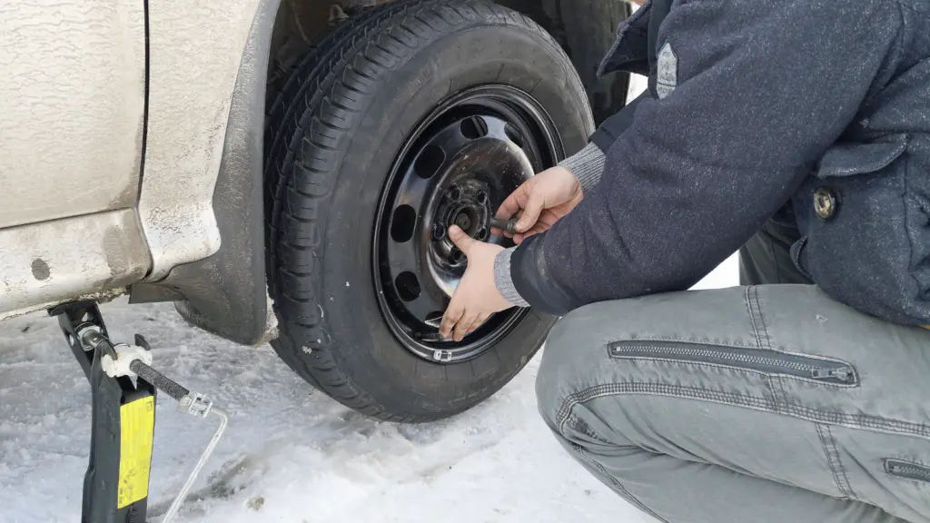 winter tire installation